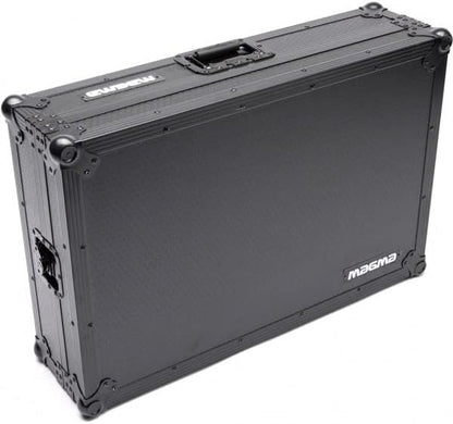 DJ-controllercase – Koffer – Flightcase – Transportkoffer – Beschermcase – Voor Grote DJ-Controller – Zwart/Zwart – 9 Mm Gelamineerd Multiplex – Afneembaar Laptopplatform