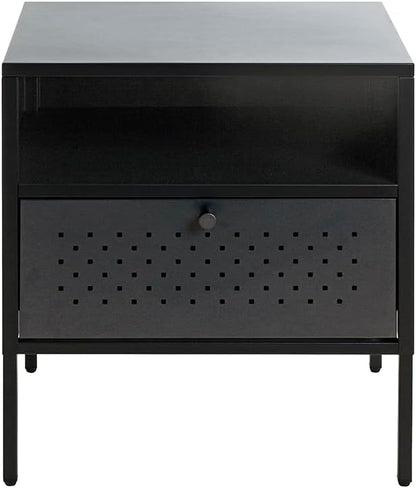 HAKU Console zwart, metaal - Maat: B 45 cm x H 50 cm x D 35 cm, Stijl: Modern