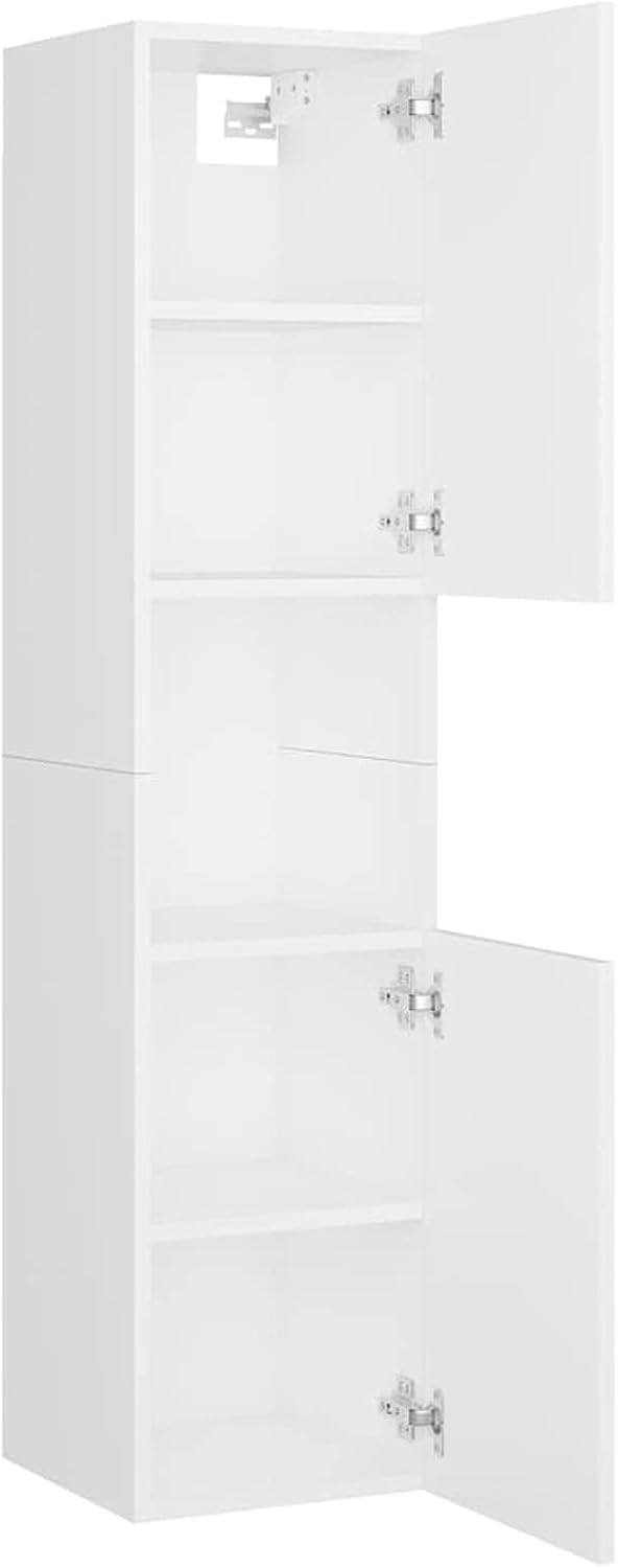 LAPOOH Bathroom Furniture Set White Engineered Wood,Bathroom Furniture,Bathroom Furniture Set-3071225 - QUORE