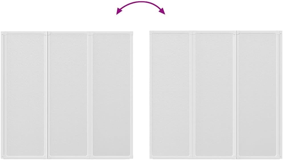 Badwand – Douchewand – Badscherm – Douchewand Vouwen – Inklapbare Badwand – 141 x 132 cm – Aluminium Frame & Rubber Dichting