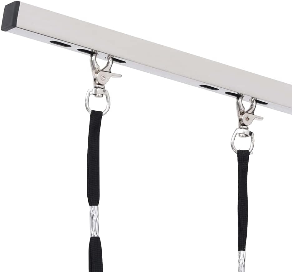 vidaXL Dog grooming table adjustable with 2 loops and storage shelf