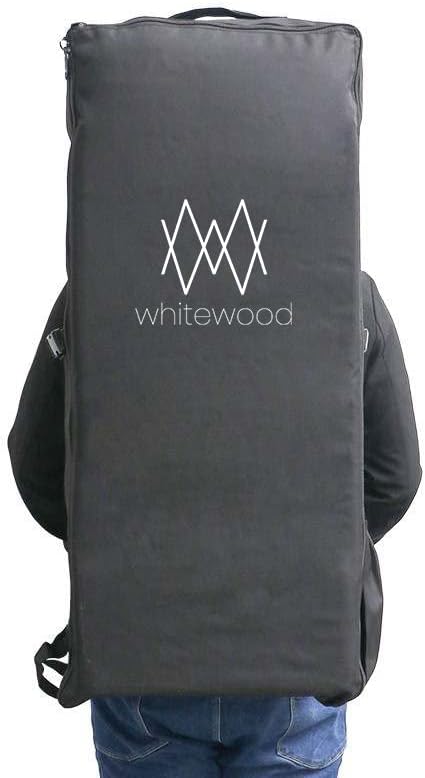 Whitewood Opblaasbaar SUP Premium Paddleboard, 335 cm, houten design met accessoires, rugzak, peddel, luchtpomp, lijn, opblaasbaar stand-up paddleboard, 180 kg