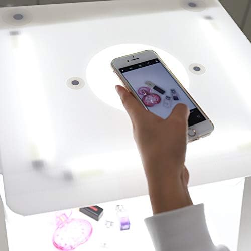 Foldio2 Plus + 360 Studio Set (15" Foto Lightbox Set met Extra Lights & Smart 360 Fotografie Draaitafel/Met 10" Bluetooth 360 Draaitafel/Witte & Zwarte Achtergrond Vellen Inbegrepen)