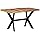 Eettafel Houten – Tafel – Keukentafel – Massief Houten Tafel – Houtentafel – 140x70x75 cm – Massief Acaciahout – Industrieel Stalen Onderstel