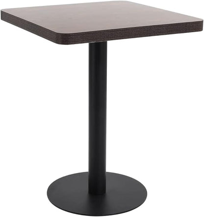 vidaXL Bistro table 60x60 cm MDF dark brown - QUORE