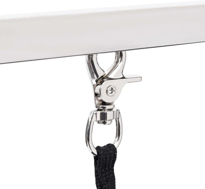 Bussandri Exclusive - Dog grooming table adjustable with 2 loops and storage shelf