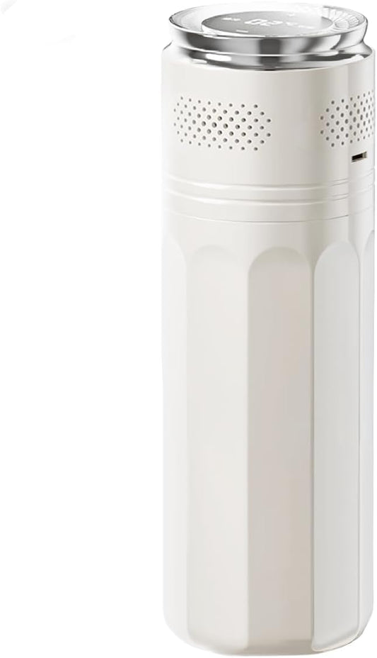 USB-reis-insulinekoelbox – Draagbare Medische Koelbox – Insulinekoelkast – Medicijnkoeler – Reis-Koelbox – Temperatuurregeling 2-8 °C – LCD-Display en USB-Voeding (Wit)