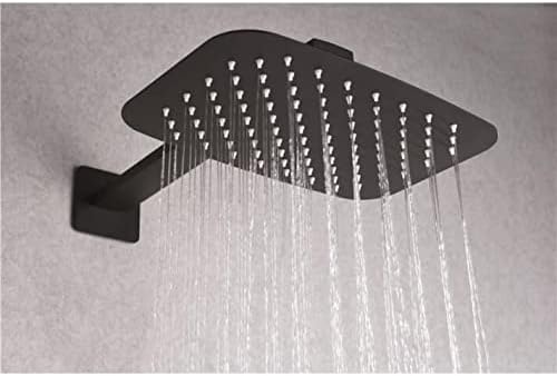 Thermostaat Douche Set – Douchekraan – Thermostaatkraan – Handdouche – Hoofddouche – Mat Zwart – Veiligheidsstop 38°C – Turbo Clean Systeem