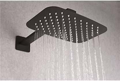 Thermostaat Douche Set – Douchekraan – Thermostaatkraan – Handdouche – Hoofddouche – Mat Zwart – Veiligheidsstop 38°C – Turbo Clean Systeem