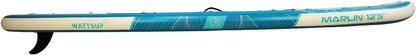 Wattsup - Sup Stand Up Paddle Opblaasbare Marlin 12'5-378x89x15cm Dropstitch - Compleet Pakket: peddel leash pomp draagtas - Tot 185kg -Blauw
