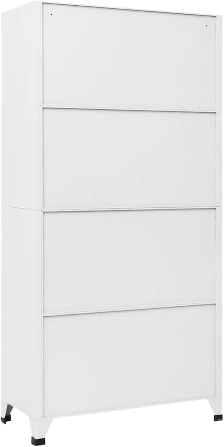 Gecheer Cabinet cabinet cabinet filing cabinet metal cabinet office cabinet metal locker saddle cabinet with 6 compartments 6 doors multifunctional cabinet 90 x 45 x 180 cm (W x D x H) with plastic - QUORE