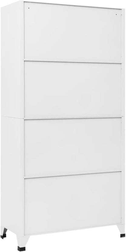 Gecheer Cabinet cabinet cabinet filing cabinet metal cabinet office cabinet metal locker saddle cabinet with 6 compartments 6 doors multifunctional cabinet 90 x 45 x 180 cm (W x D x H) with plastic - QUORE