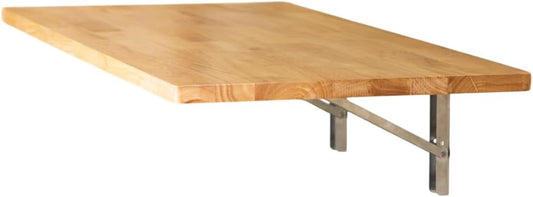 StoreYourBoard Wandmontage opvouwbare werkbank, garage en huis industriële kwaliteit massief houten tafelblad, houdt 200 lbs
