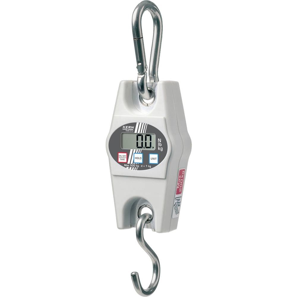 KERN Hangenweegschaal HCB 20K10 (weegbereik max. 20 kg, afleesbaarheid 10 g, voor industrie + privégebruik, wegen van voedsel/koffer, enz.)