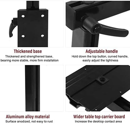 Afneembare Rechthoekige Marine/RV Tafel, Afneembare Draaibare Tafelpoot 360° Rotatie, Afneembaar Tafelpoot Systeem voor RV, Boot, Ponton, Jachten Recreatieve Voertuig Boot