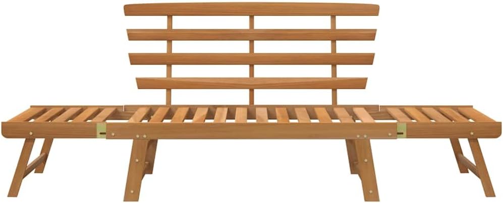 vidaXL Garden bench 2-in-1 190 cm solid acacia wood