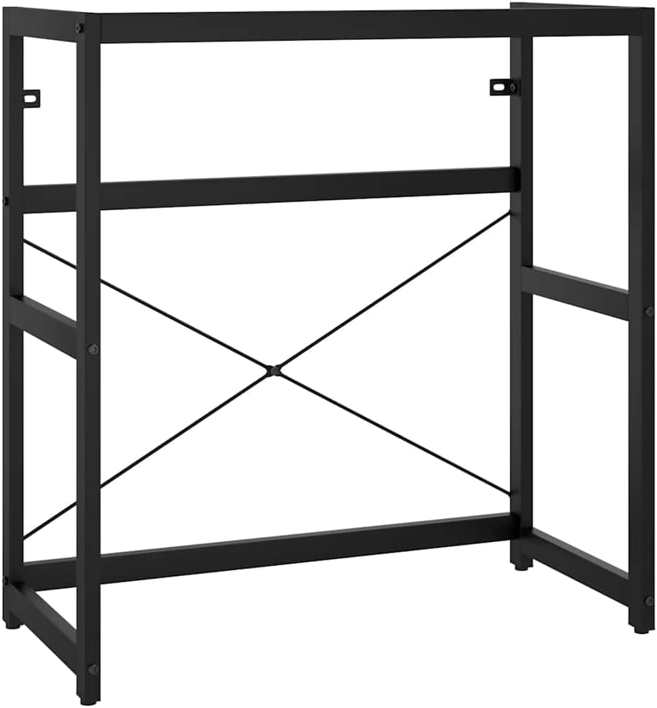 vidaXL Basin frame with washbasin iron black - QUORE