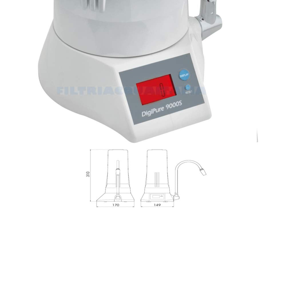 Waterfilter Onderkast – Keukenwaterfilter – Kraanfilter – Drinkwaterfilter – Onderbouwfilter – 0,5 Micron Actieve Kool – Ingebouwde Display