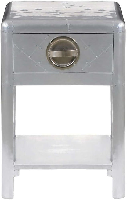vidaXL Side table with 1 drawer vintage aviation look