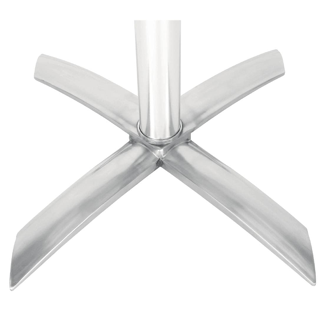 Bolero GR396 Flip Top Poseur Tafel, Roestvrijstaal, 600 mm doorsnee, Zilver