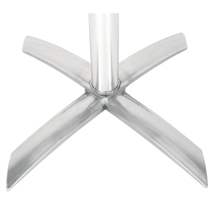 Bolero GR396 Flip Top Poseur Tafel, Roestvrijstaal, 600 mm doorsnee, Zilver