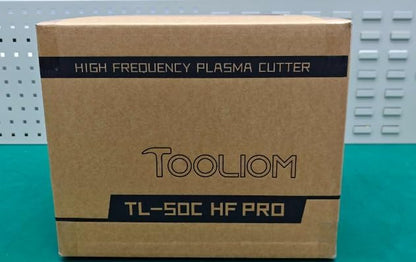 TOOLIOM 50A plasmasnijder 230V contactloze pilootlichtboog plasmasnijder 2T/4T snijvermogen max. 20mm geschikt voor gelakte platen en vliegroest