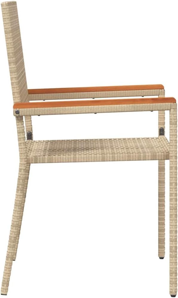 vidaXL Modern Outdoor Seating - Garden Chair, Patio Chair, Patio Lounge Furniture. Ergonomic, UV Resistant, Stackable, Weatherproof, Minimalist Design. - QUORE
