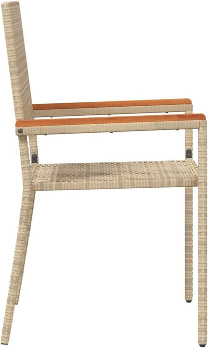 vidaXL Modern Outdoor Seating - Garden Chair, Patio Chair, Patio Lounge Furniture. Ergonomic, UV Resistant, Stackable, Weatherproof, Minimalist Design. - QUORE