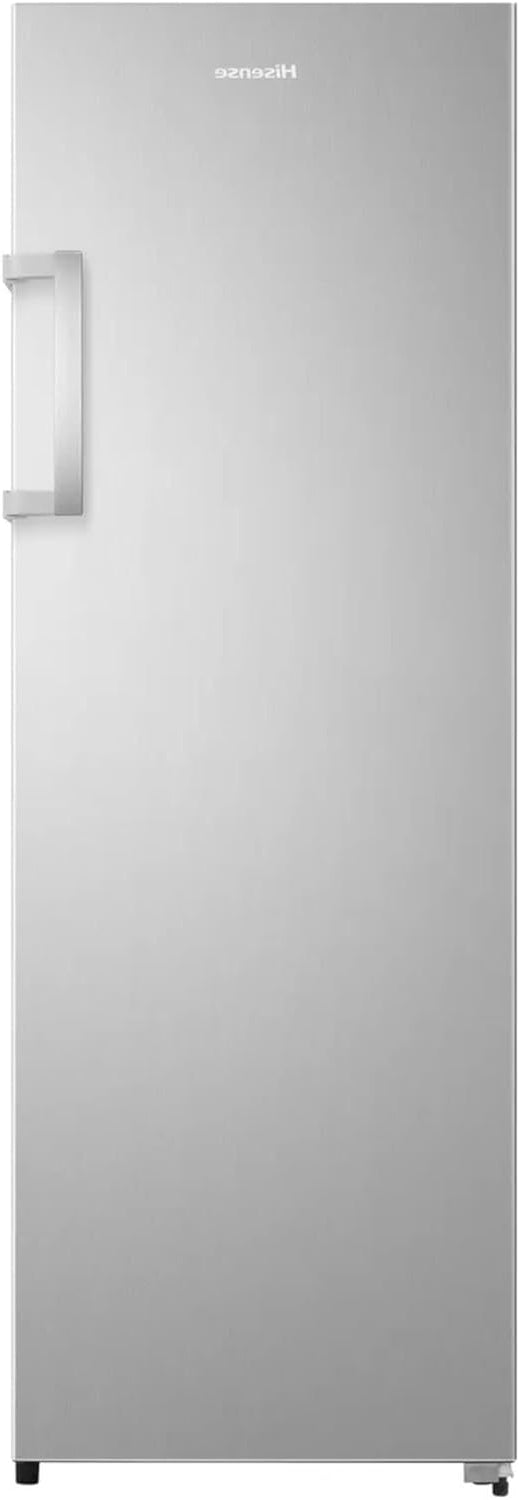 Hisense FV298N4ACE Freestanding Freestanding Freezer, 240 Litres, Totally No Frost, with LED Display, 59D x 59.5W x 172 cm - Stainless Steel, Silver - QUORE
