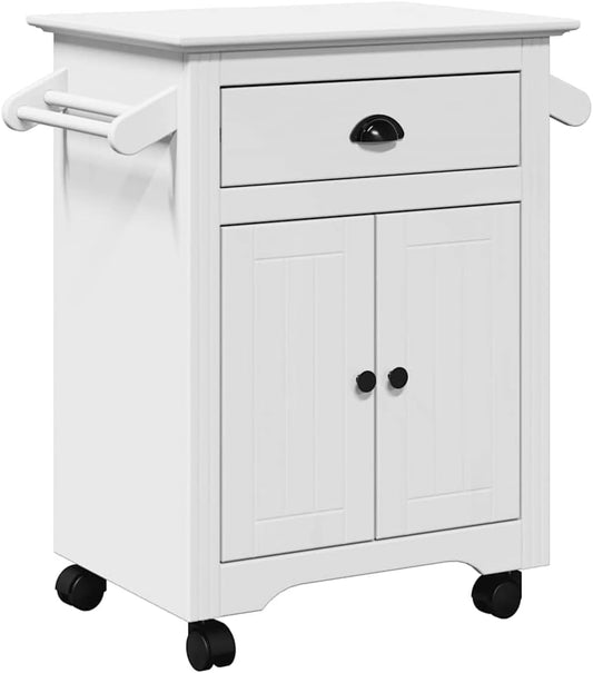 vidaXL Kitchen trolley BODO 72x45x80 cm white