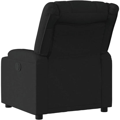 Elektrisch Verstelbare Fauteuil – Relaxstoel – Zetel – TV Stoel – Loungestoel – Zwart Polyester – Verstelbare Rugleuning & Voetensteun – Stevig Frame