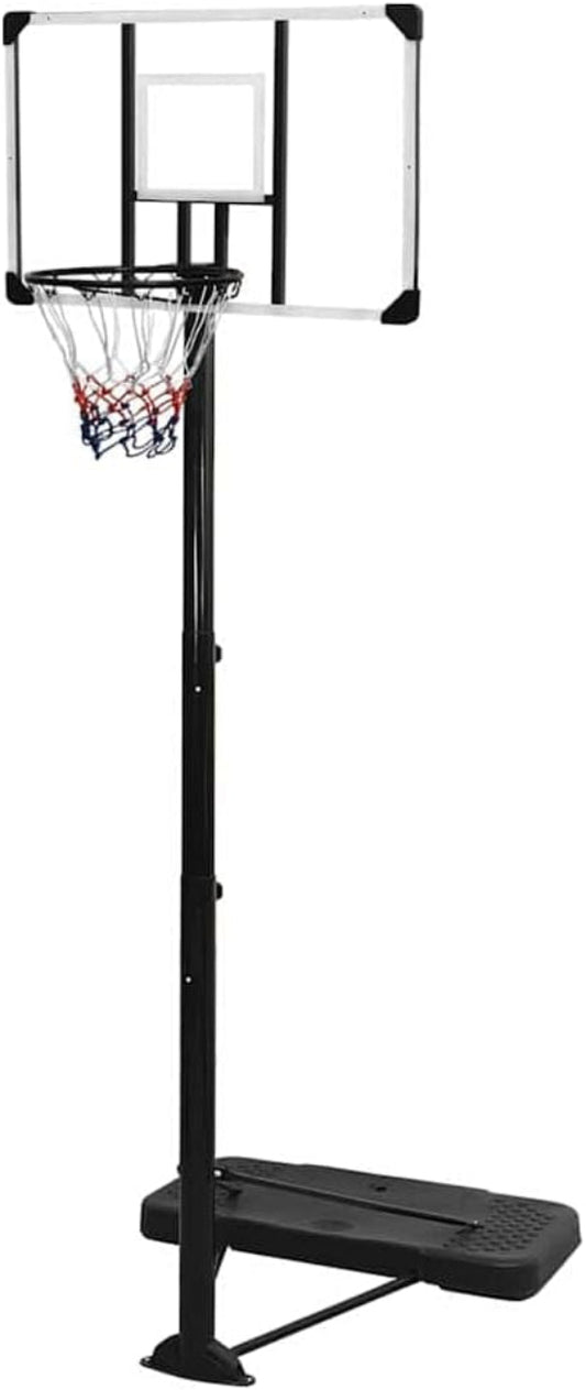 Basketbalpaal – Basketbalstandaard – Basketbalring – Basketbalbord – Basketbalset – Verstelbare Hoogte 256-361 cm – Duurzaam Polycarbonaat Transparant