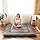 Maxyoyo Japans vloermatras, futon-matras, dikkere tatami-mat, slaapkussen, opvouwbaar, oprolbaar matras, slaapzaal, matras, vloerligstoel, kussen, bed (antracietgrijs, tweepersoons)