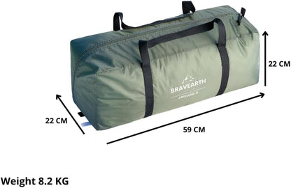 Jaguar campingtent unisex volwassenen, groen