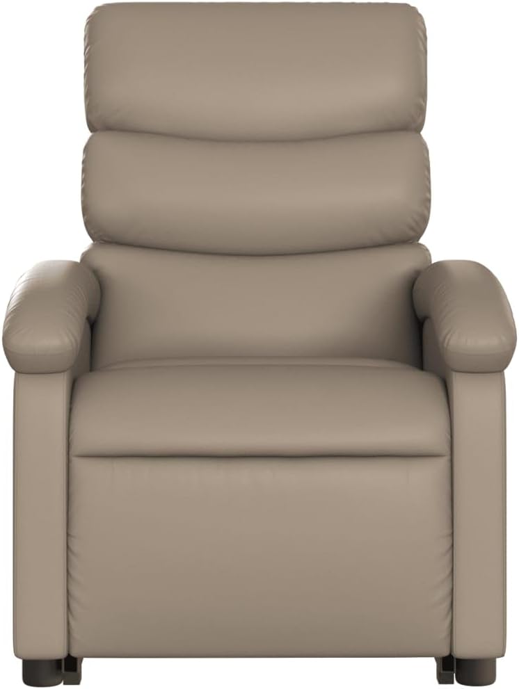 Cappuccino 3204046 fauteuil, met rugleuning, van kunstleer, meubelstuk voor woonkamer, fauteuil, relaxstoel, stoel voor slaapkamer - QUORE