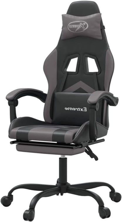 Gamingstoel – Gamestoel – Bureaustoel – Gaming Chair – Game Stoel – Verstelbaar – Voetsteun – Kunstleer – 360° Draaibaar