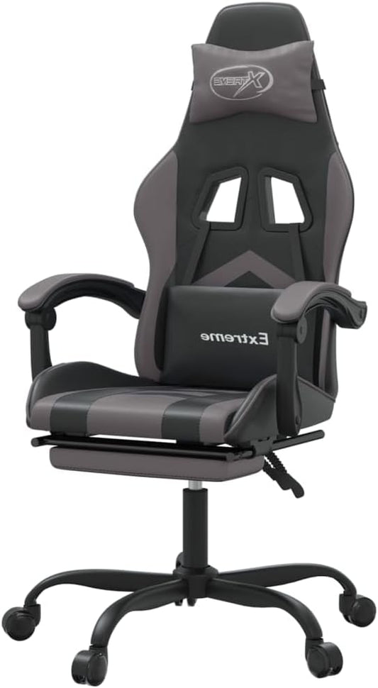 Gamingstoel – Gamestoel – Bureaustoel – Gaming Chair – Game Stoel – Verstelbaar – Voetsteun – Kunstleer – 360° Draaibaar
