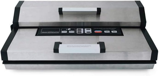 Maxxo VM Master Professionele vacuümmachine, 25 l/min, 350 W, automatisch, geschikt voor levensmiddelen, dubbel lassen van roestvrij staal, rolbreedte tot 40 cm