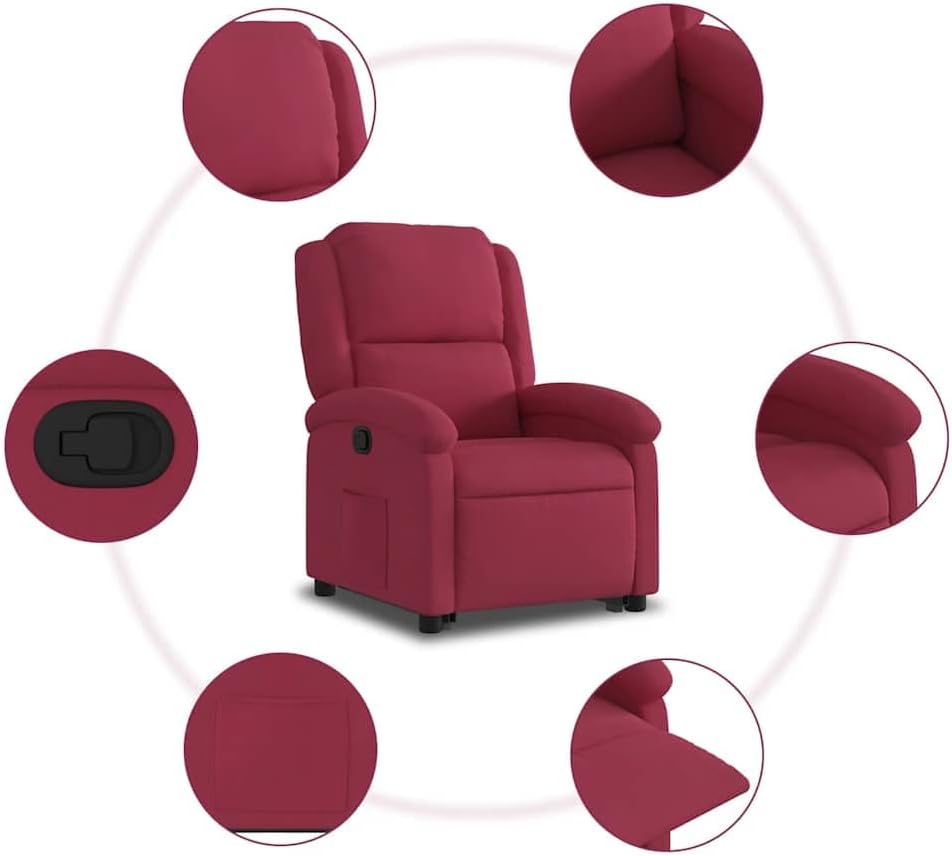 Relaxstoel Met Opstahulp – Tv-Stoel – Ligstoel – Elektrische Relaxfauteuil – Enkelvoudige Ligstoel – Fluwelen Bekleding – Elektrische Opstahulp Met Kantelfunctie