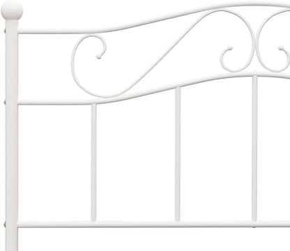 vidaXL Bedframe metaal wit 160x200 cm