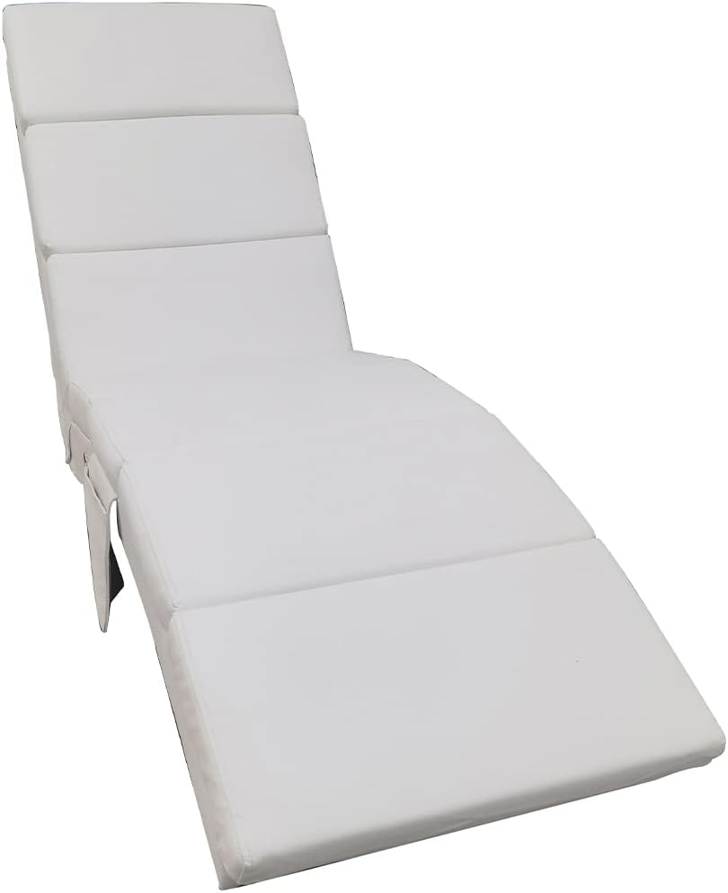 Lounge Relaxstoel – Fauteuil – Leunstoel – Zitstoel – Relaxfauteuil – Kunstleer Wit – Ergonomische Hoge Rugleuning – Dikke Comfortabele Bekleding 6 cm