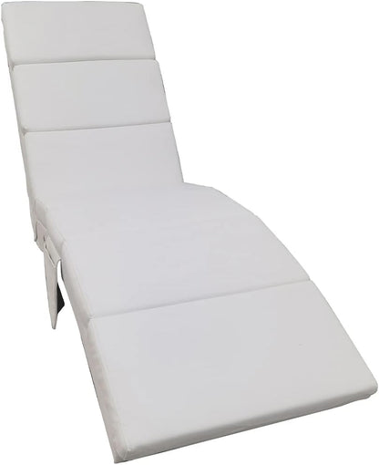 Lounge Relaxstoel – Fauteuil – Leunstoel – Zitstoel – Relaxfauteuil – Kunstleer Wit – Ergonomische Hoge Rugleuning – Dikke Comfortabele Bekleding 6 cm