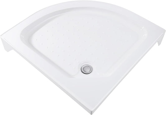 Douchebak – Douchebak Set – Douchevloer – Doucheplateau – Douchebak Acryl – Sectorvorm – 80x80x14 cm – Anti-slip – Snelle Afvoer