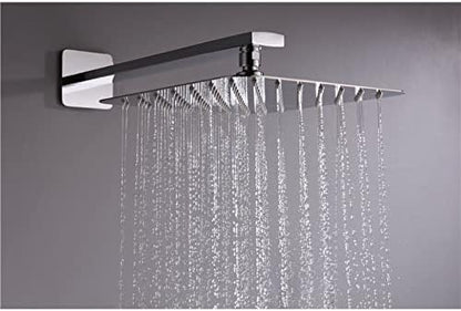 Thermostaat Douche Set – Douchekraan – Douche Thermostaat – Douchekraan Thermostatisch – Thermostaatkraan Douche – 25 cm Vierkante Douchekop – Veiligheidsstop 38°C