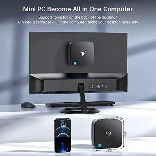 NiPoGi AK1PRO Mini PC Ιntel Celeron N5105 (tot 2,9 GHz),16GB RAM 512GB ROM Mini Desktop PC, Micro Computer, 4K UHD Dual Display/WiFi 5/BT4.2/Gigabit Ethernet/2x HDMI voor Kantoor,Bedrijf,Thuisbioscoop