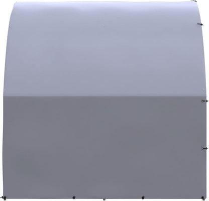 Gecheer Outdoor Chicken Coop 3 x 2 x 2 m Galvanized Steel, Large Outdoor Enclosure Weatherproof for Chickens and Small Animals - QUORE