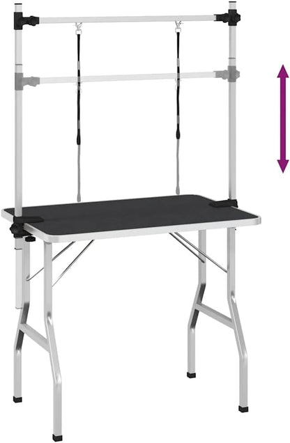 vidaXL Pet Trimming Table Dogs Cats with 2 Leash Options Grooming Salon