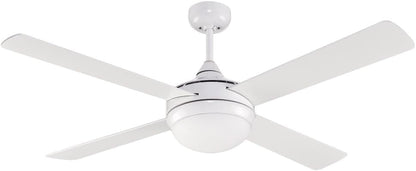 Wonderlamp Marea plafondventilator met licht, E27, 15 W, wit, 132 x 132 x 43 cm