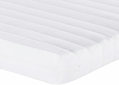 vidaXL Schuimmatras 7 zones hardheid 20 ILD 160x200 cm wit, matras, logeermatras, koudschuim of traagschuim, bedmatras, ledikant matras