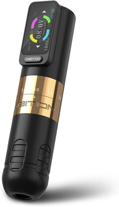 Draadloze Tattoopen – Tattoo Machine – Rotary Pen – Tattoo Cartridge – Tattoomasjien – 6 Verstelbare Slagen 2,2-4,2 mm – 2400 mAh Batterij Met LED Display